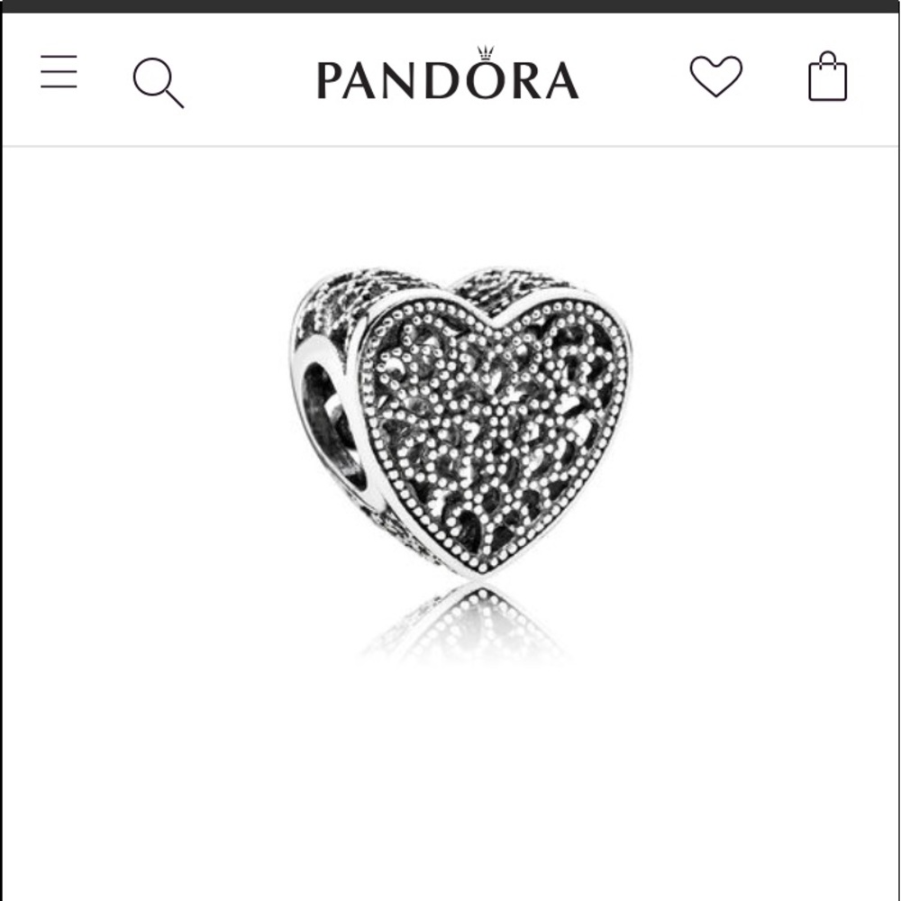 Pandora “filled with romance” charm